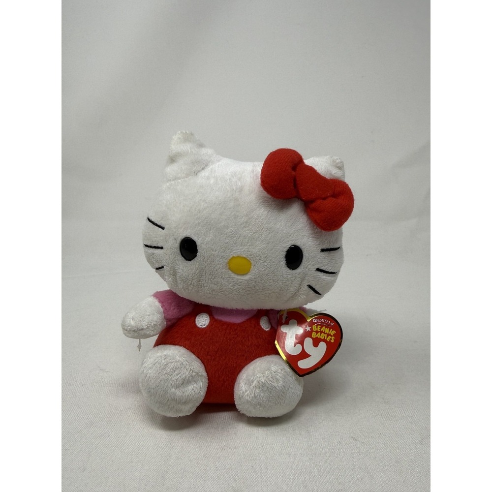 Ty HELLO KITTY in Red Jumper Beanie Baby 6"